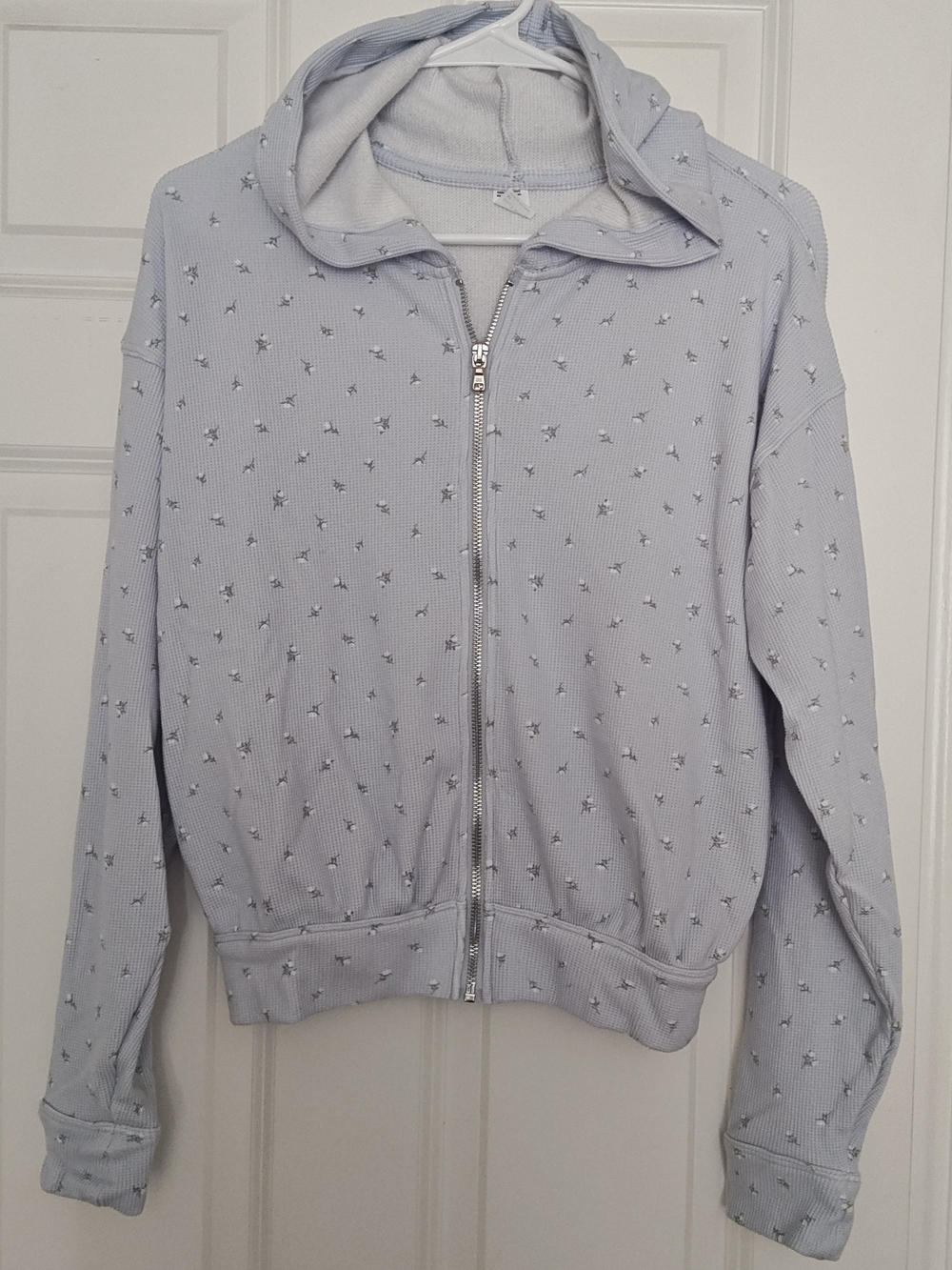 Gilly Hicks Light Blue Hooded Zip-Up